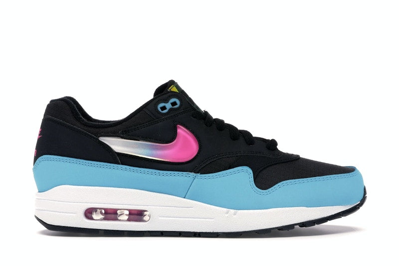 Nike Air Max 1 Jelly Swoosh Black Fuchsia Blue Fury