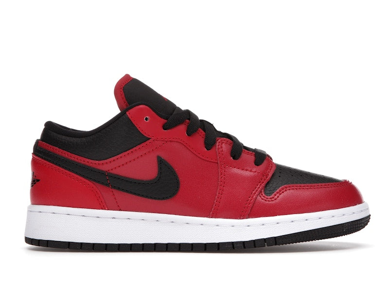 Jordan 1 Low Gym Red Black Pebbled (GS)