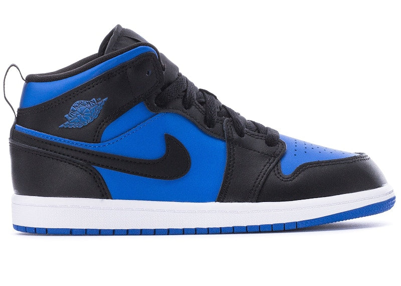 Jordan 1 Mid Black Royal Blue (PS)