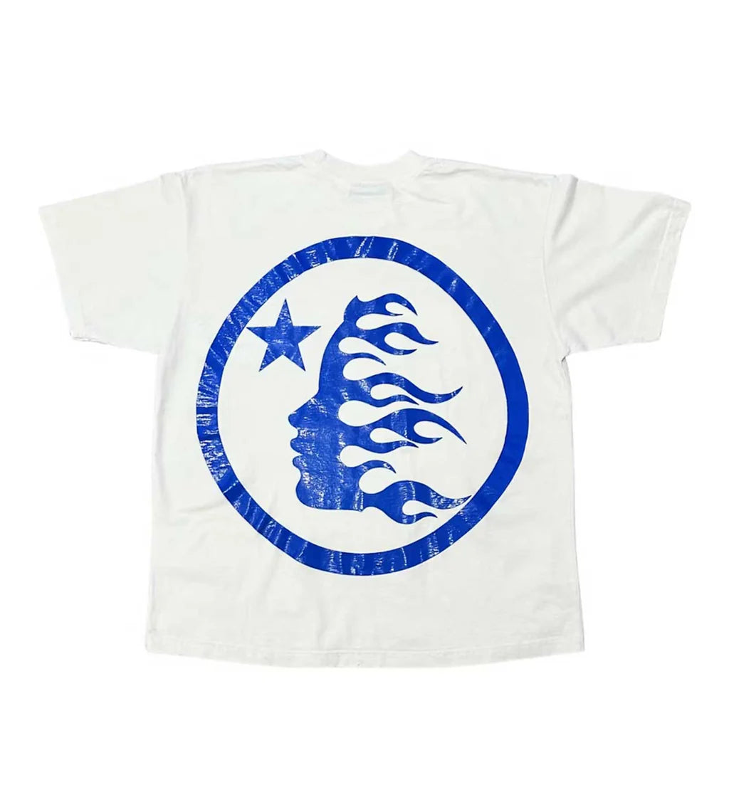 Hellstar Sport Logo Gel Tee - White/Blue