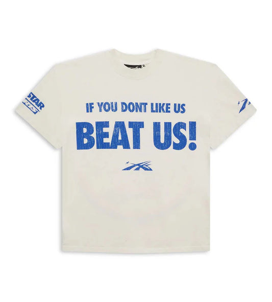 Hellstar Sports Beat Us! Tee - White/Blue