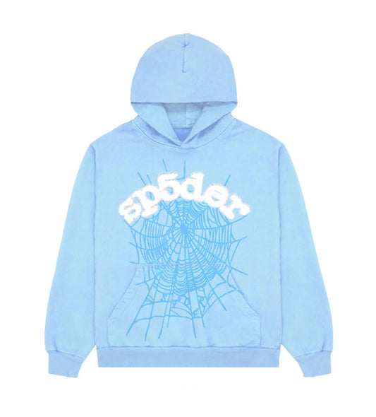 SP5DER Hoodie Webbed - Light Blue