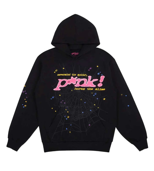 SP5DER P*nk Hoodie - Black