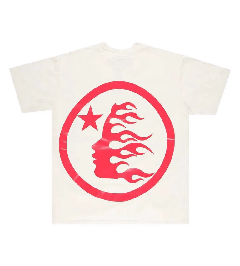 Hellstar Sport Logo Gel Tee - White/Red