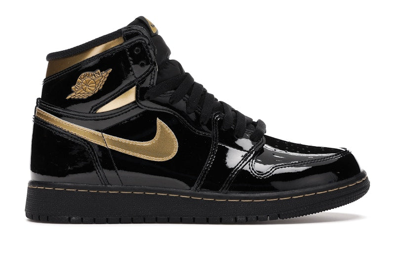 Jordan 1 Retro High Black Metallic Gold (2020) (GS)